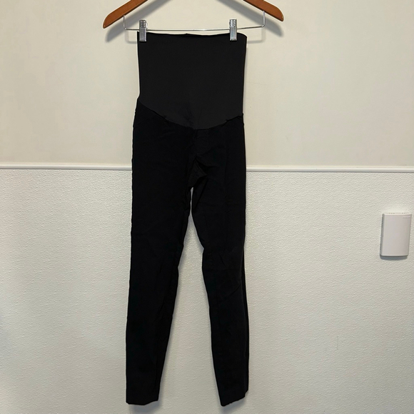 Women's Motherhood Maternity Pants Size Small Black Compression - Picture 1 of 11
